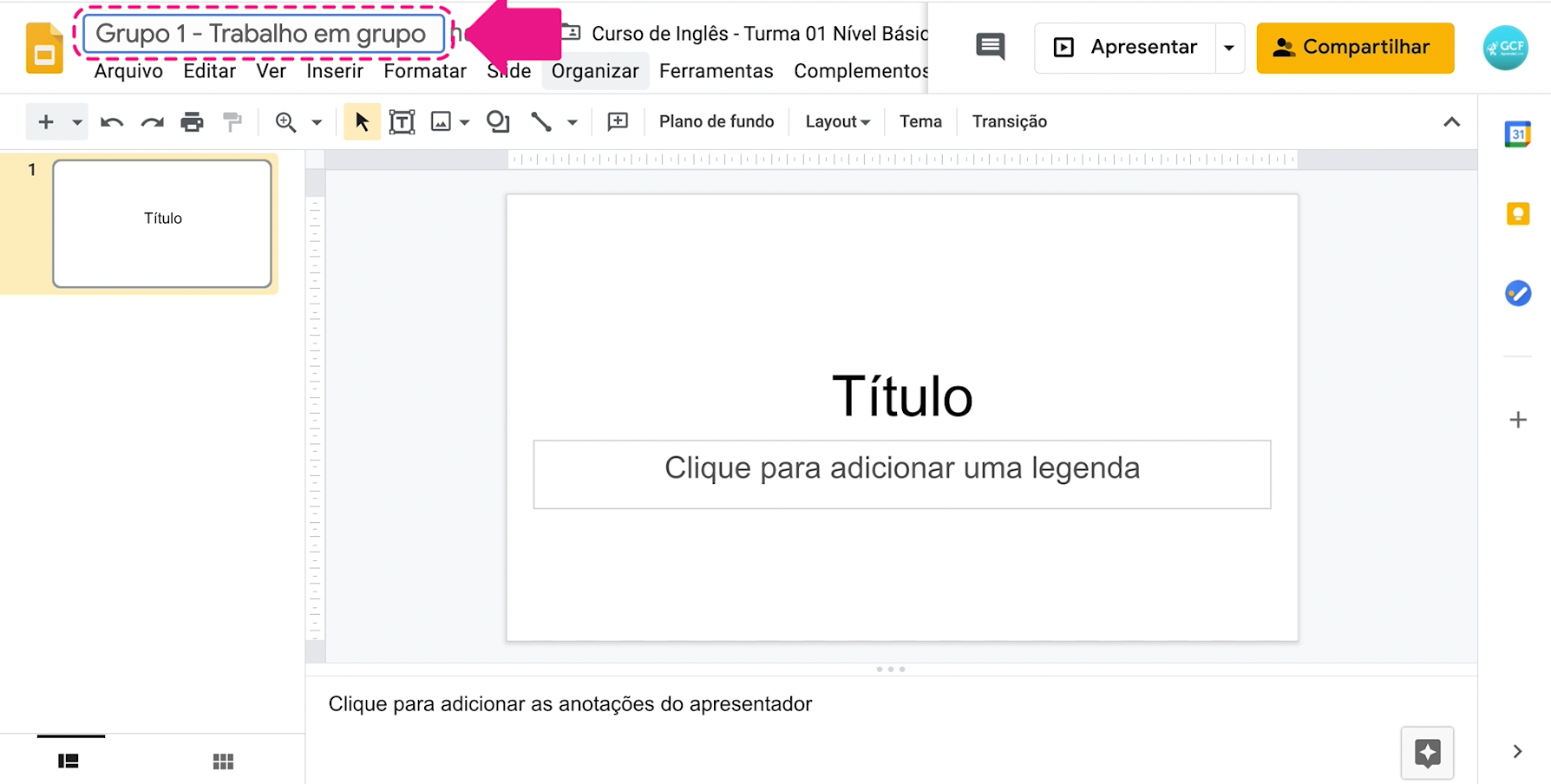 Como criar trabalhos em grupo no Google Sala de Aula 6